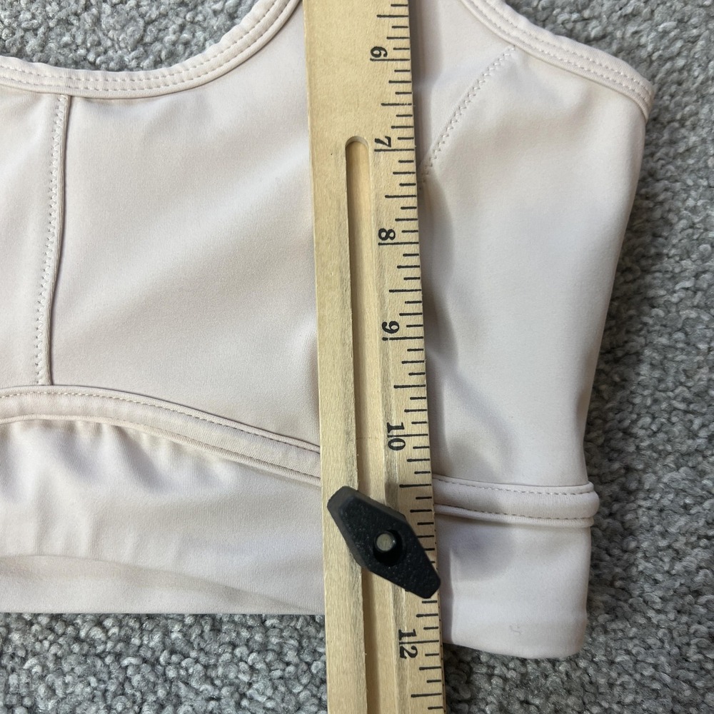 ALLFENIX Sports‎ Bra Womens XS White Scoop Neck Longline Athletic Yoga Gym - Picture 5 of 13